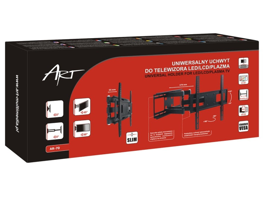 Karos tartók TV LED / LCD / plazma 23-55 "45kg AR-70 cikkszám