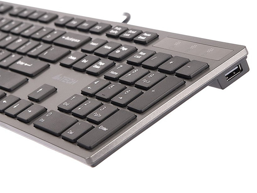 Billentyűzet KV-300H Vékony USB hub USB A4-Tech ultra lapos