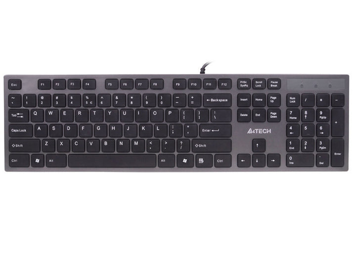 Billentyűzet KV-300H Vékony USB hub USB A4-Tech ultra lapos