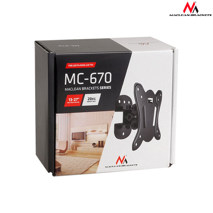 TV vagy monitor tartó 13-27 "Maclean MC-670 20kg, max vesa 100x100