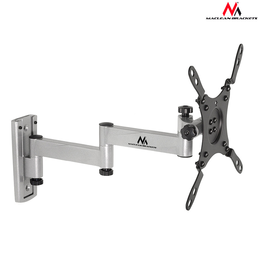 TV tartó 13 &#39;&#39; - 42 &#39;&#39; fekete szín max. 20 kg-ig VESA 200x200 pozicionálási védelem Maclean MC-675