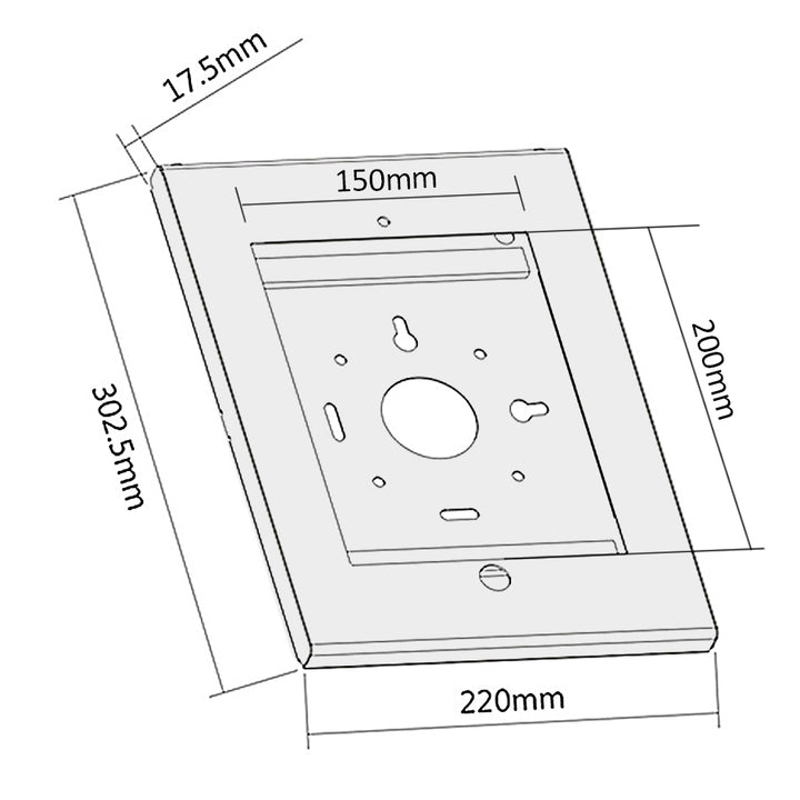 iKiosk - Tablet Maclean Brackets modell MC-676