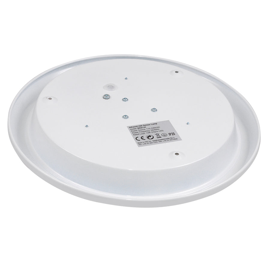 LED Mennyezet 12W Maclean Energy MCE131 mozgató érzékelővel 6m tartományban