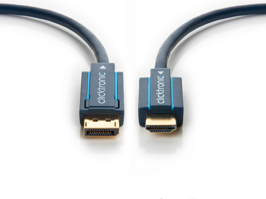 DisplayPort HDMI Clicktronic 1 m-es Full HD 24H kábel