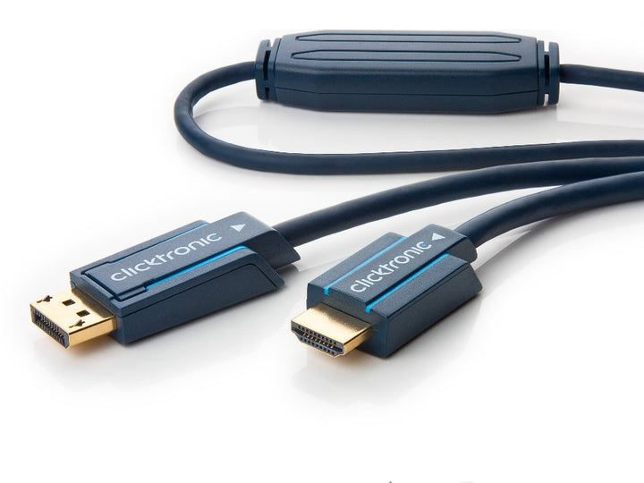 DisplayPort HDMI Clicktronic 1 m-es Full HD 24H kábel