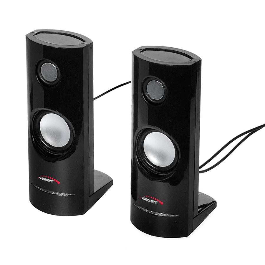 Számítógépes hangszórók 8W USB tápegység Fekete Audiocore AC860