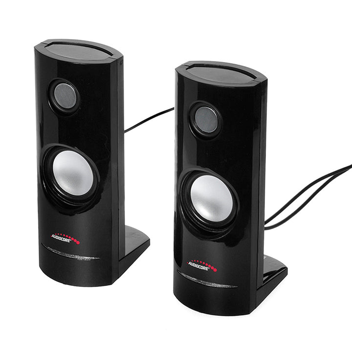 Számítógépes hangszórók 8W USB tápegység Fekete Audiocore AC860
