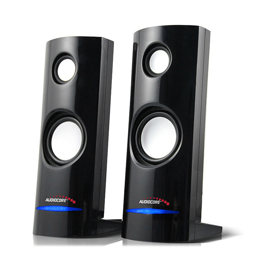 Számítógépes hangszórók 8W USB tápegység Fekete Audiocore AC860