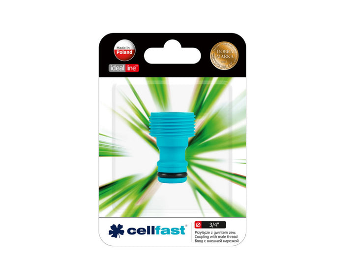 Csatlakozás külső 3/4 "menetes Cellfast Ideal vonalhoz