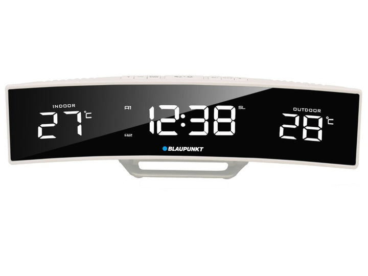 Rádió ébresztőóra FM PLL beltéri/kültéri hőmérséklet Blaupunkt CR12WH