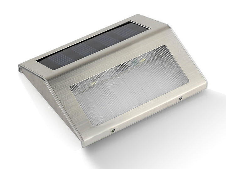 2LED napelemes lámpatartó lépcsőhöz MCE119 Maclean Energy Inox