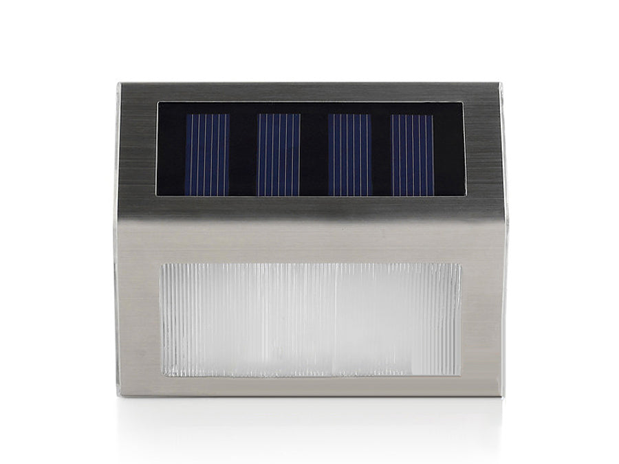 2LED napelemes lámpatartó lépcsőhöz MCE119 Maclean Energy Inox