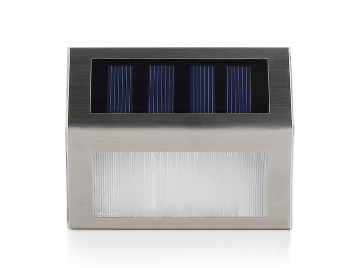 2LED napelemes lámpatartó lépcsőhöz MCE119 Maclean Energy Inox