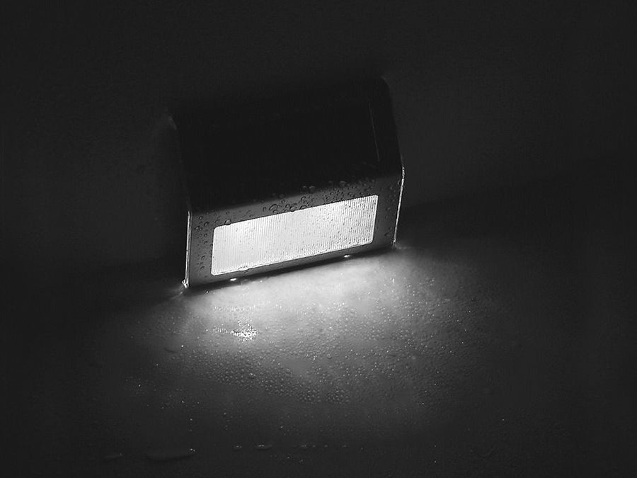 2LED napelemes lámpatartó lépcsőhöz MCE119 Maclean Energy Inox