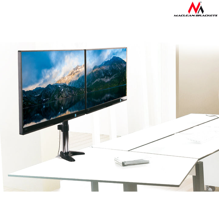 Tartóelem két monitorhoz 13 "-27" 8 kg Maclean MC-714