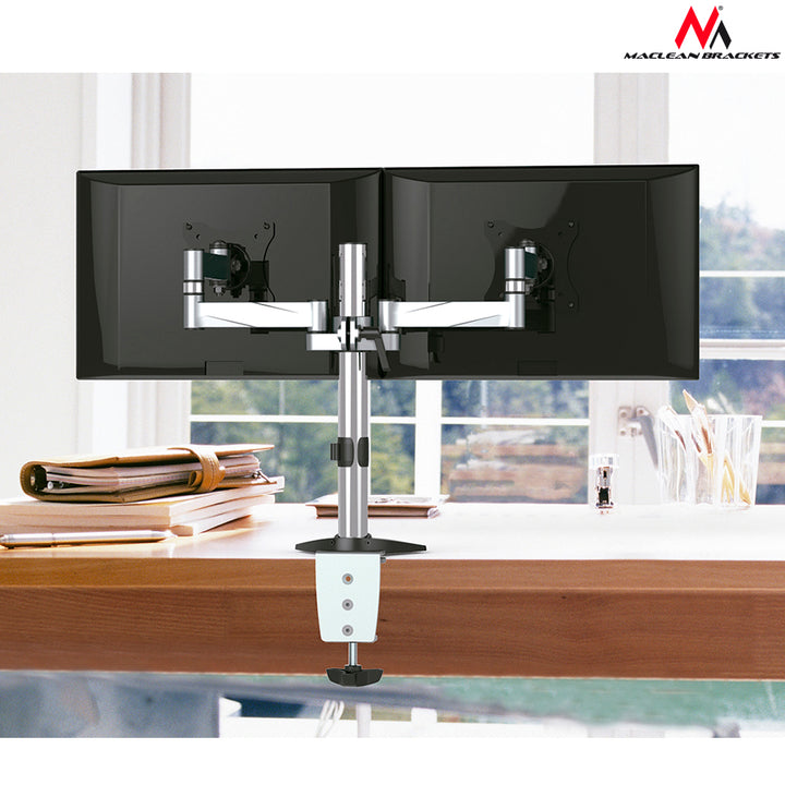 Tartóelem két monitorhoz 13 "-27" 8 kg Maclean MC-714