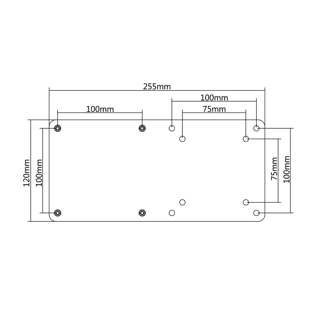VESA Adapter Maclean MC-721-hez, fekete NUC MAC mini