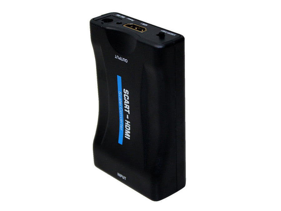 A SCART–HDMI átalakító egy univerzális eszköz, amely az analóg SCART bemenetet digitális HDMI kimenetté alakítja (1080p 60 Hz-ig).