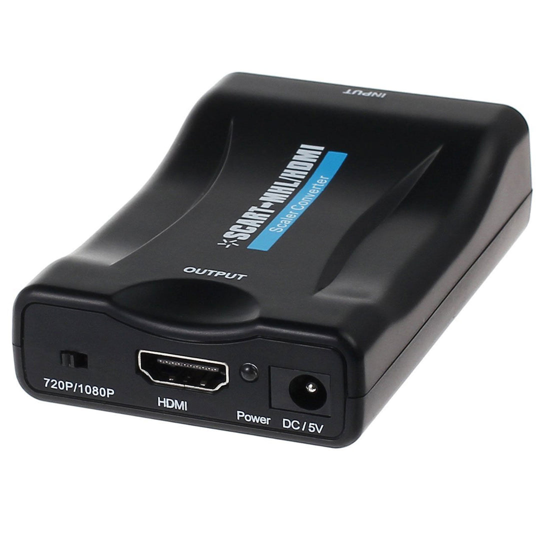 A SCART–HDMI átalakító egy univerzális eszköz, amely az analóg SCART bemenetet digitális HDMI kimenetté alakítja (1080p 60 Hz-ig).