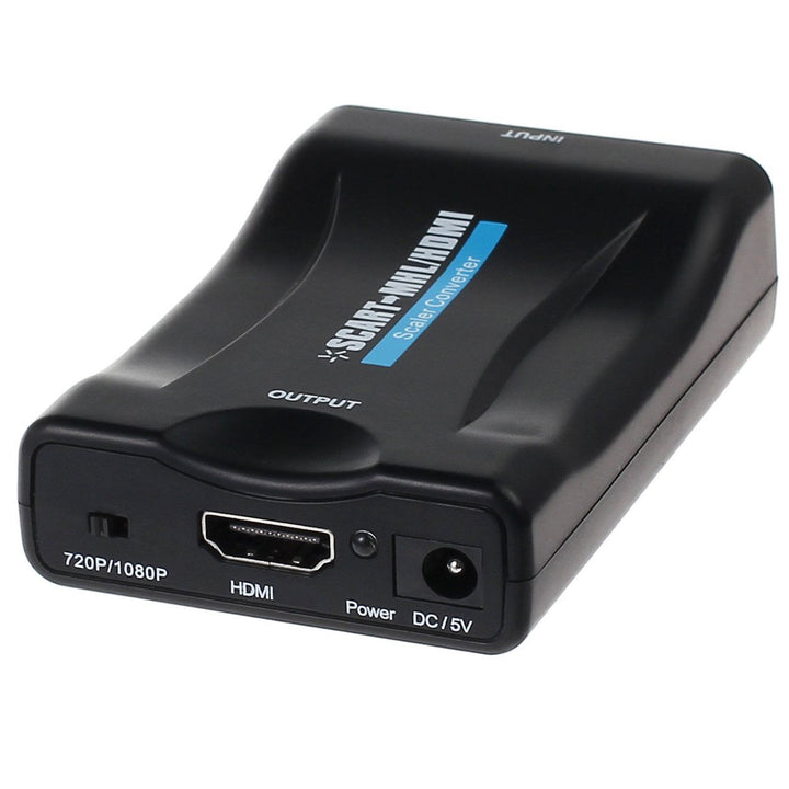 A SCART–HDMI átalakító egy univerzális eszköz, amely az analóg SCART bemenetet digitális HDMI kimenetté alakítja (1080p 60 Hz-ig).