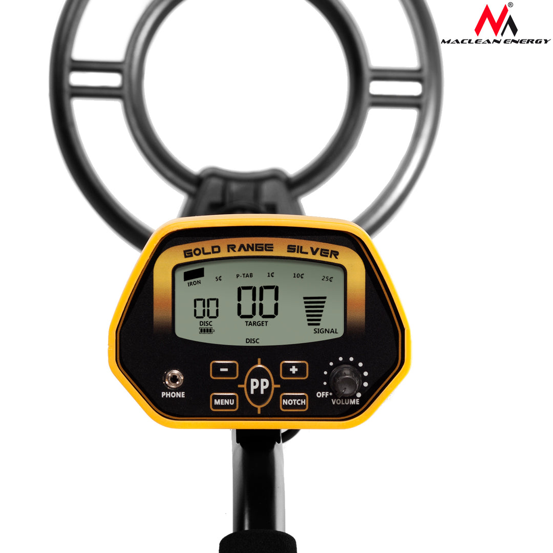 Fémdetektor Maclean MCE992 Energy Pinpoint Discriminator - sárga