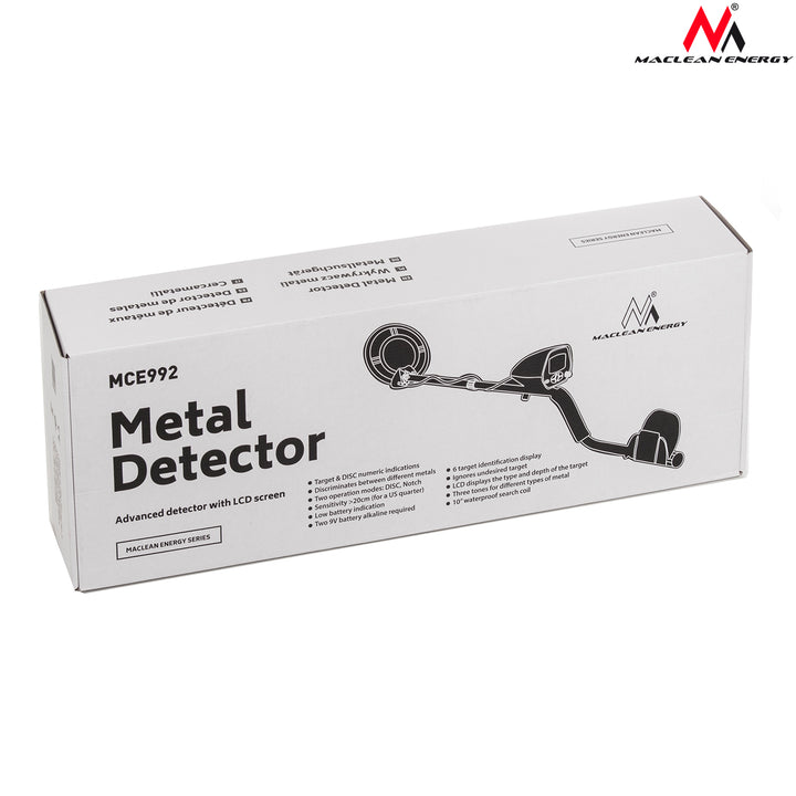 Fémdetektor Maclean MCE992 Energy Pinpoint Discriminator - sárga