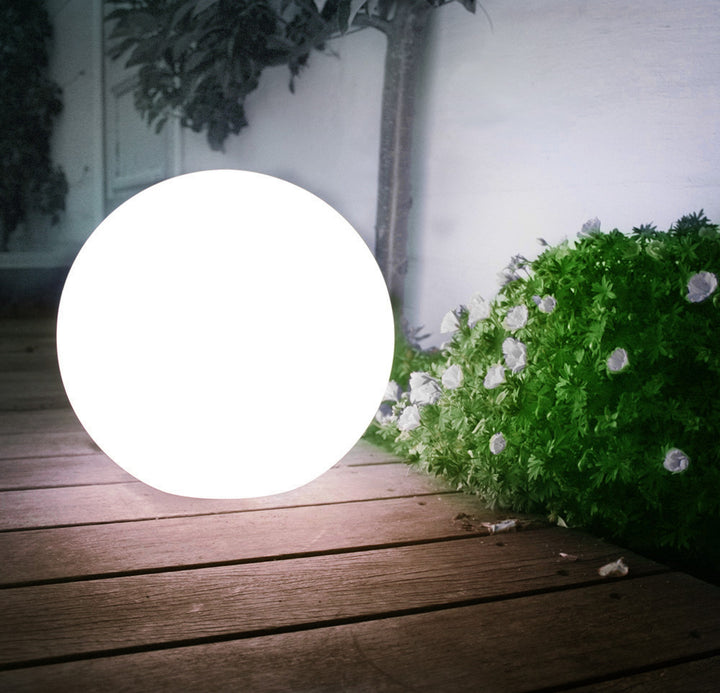 GreenBlue napelemes kerti állólámpa, gömb alakú, 20x20x53 cm, fehér LED, GB123