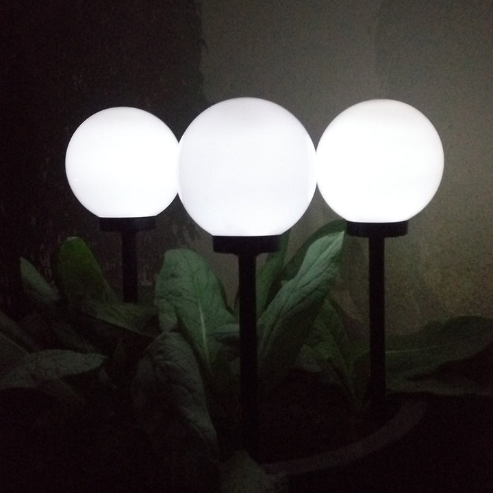 GreenBlue napelemes kerti állólámpa, gömb alakú, 20x20x53 cm, fehér LED, GB123