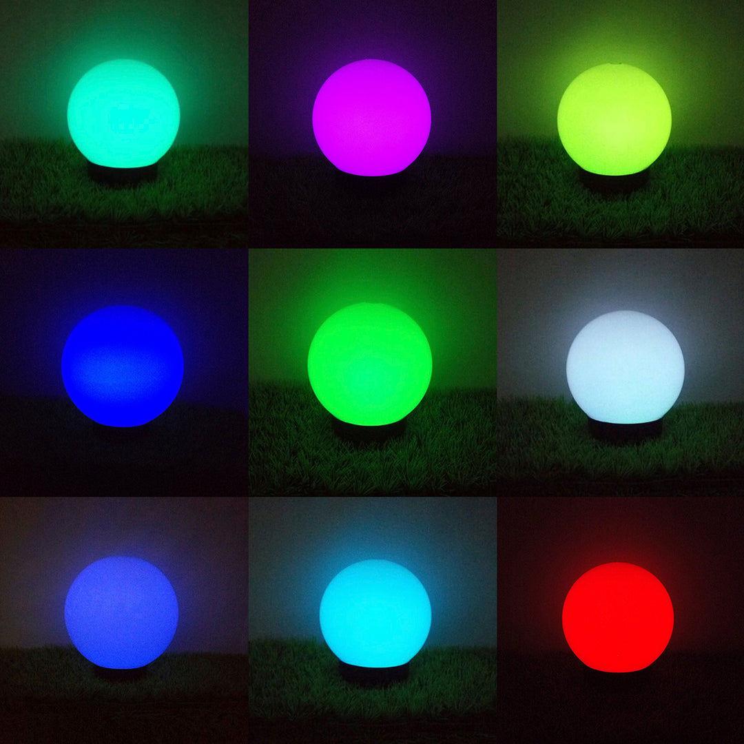 Garden Solar LED Szabadon álló LED lámpa GB167 30x30x63cm golyó, színes LED