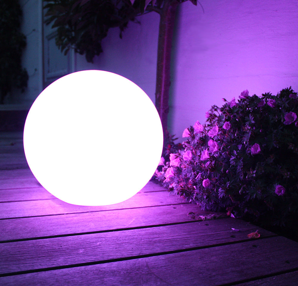 Garden Solar LED Szabadon álló LED lámpa GB167 30x30x63cm golyó, színes LED