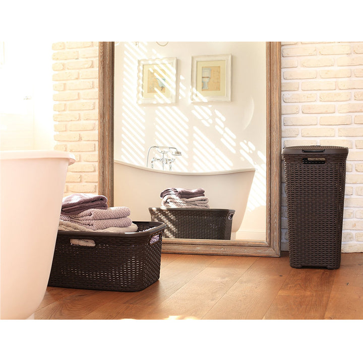 Curver Natural Style 45L kosár sötétbarna