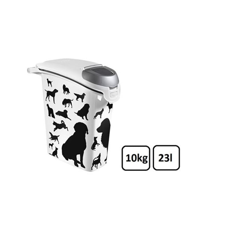 Takarmány konténer Curver Petlife Psy Fekete 10kg 23l