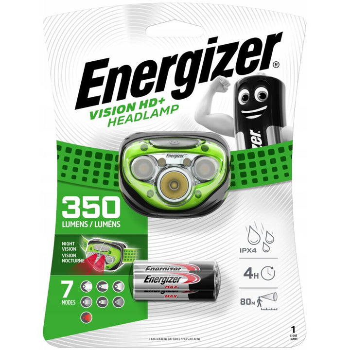 Energizer Vision HD + zöld lámpatest 200 lumen fénykibocsátás