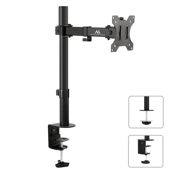 Asztali tartó Maclean MC-752 13-32 LCD monitorhoz 8kg vesa 75x75 és 100x100 karok