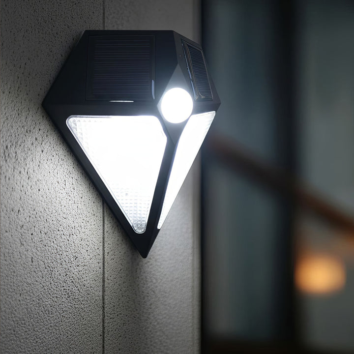 Maclean LED lámpa, napelemes, falra szerelhető, mozgásérzékelővel, 6 LED, 2x napelemes, MCE168