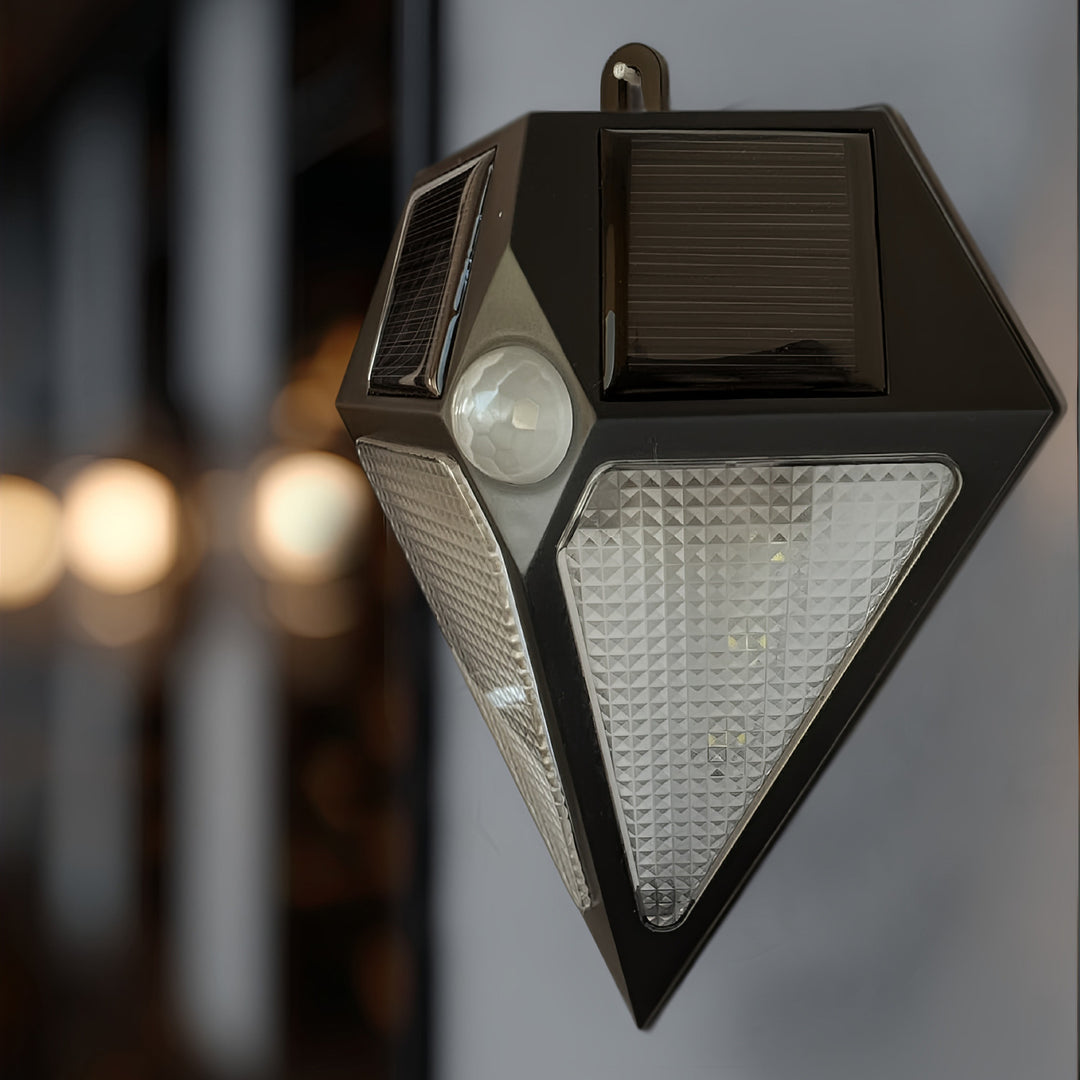 Maclean LED lámpa, napelemes, falra szerelhető, mozgásérzékelővel, 6 LED, 2x napelemes, MCE168