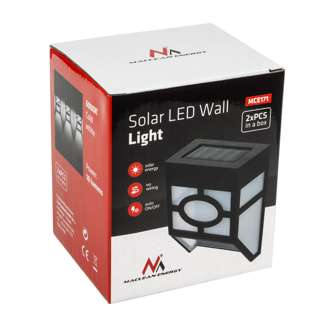 Napelemes kerti LED lámpa Maclean MCE171 - 2 db