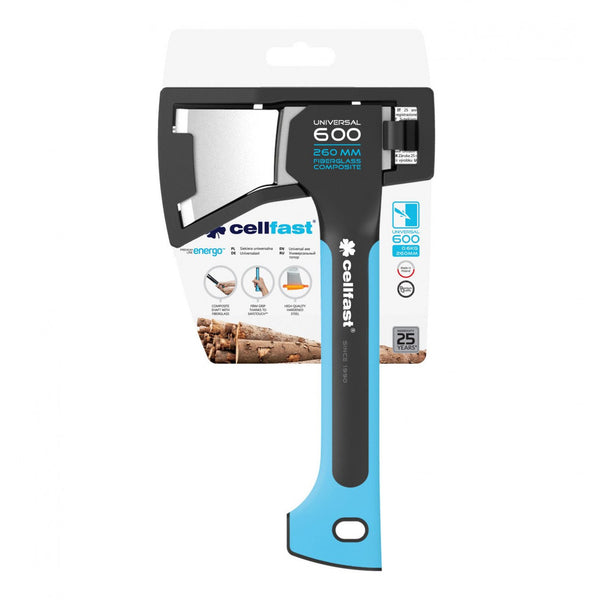 Cellfast univerzális fejsze, edzett acél, 260 mm hosszú, U600 ENERGO