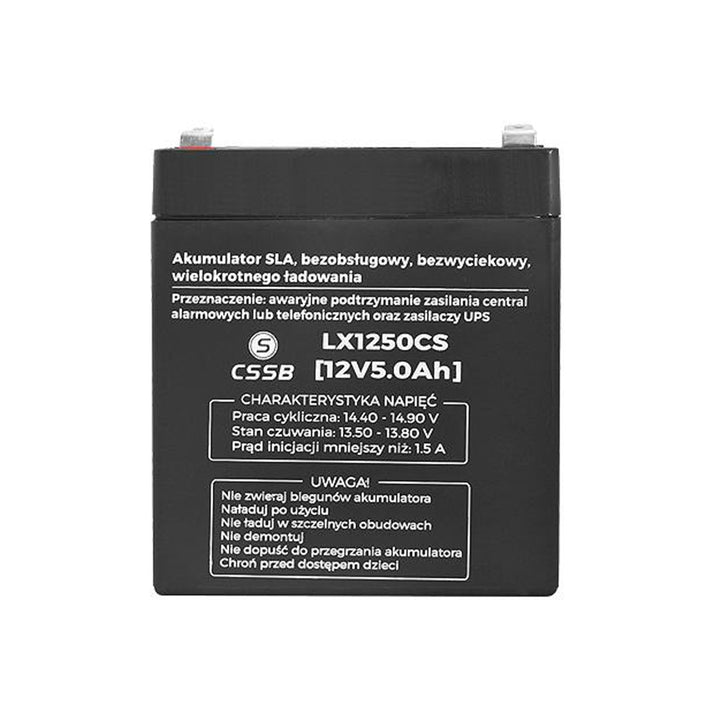Gáz akkumulátor LX1250 12V 5Ah karbantartásmentes az UPS számára