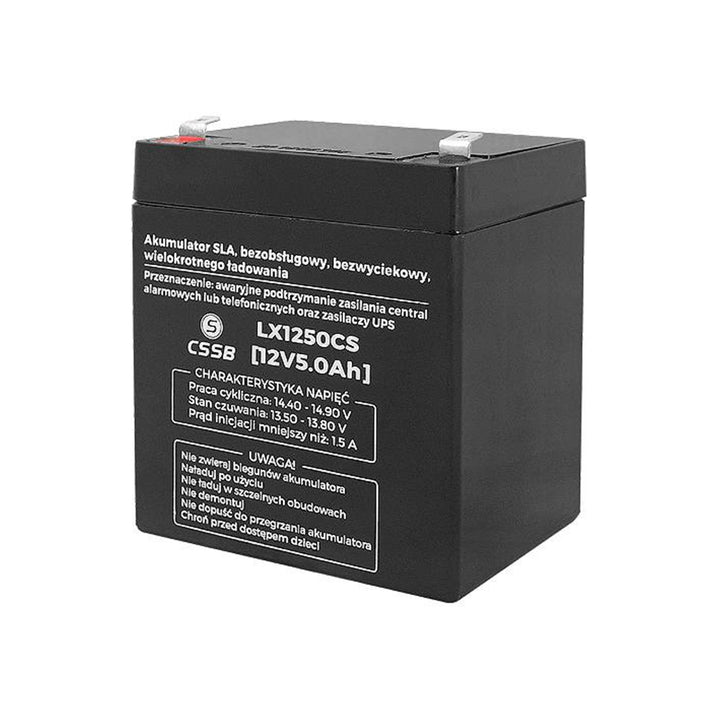 Gáz akkumulátor LX1250 12V 5Ah karbantartásmentes az UPS számára