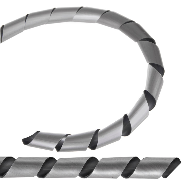 Fedél kábelekhez (20,4 x 22 mm) 3 m ezüst spirál Maclean MCTV-687S