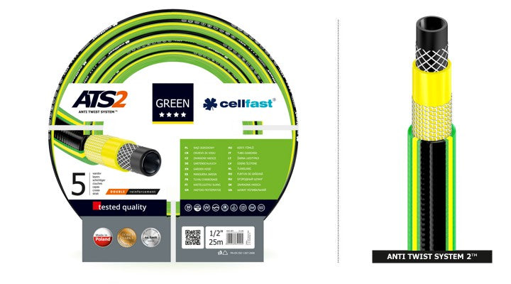 Garden Cellfast zöld tömlő ATS2 1/2 "25 m, 5 réteg