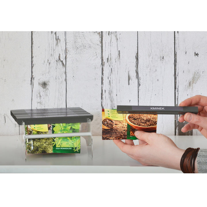 Palacktartály Magas tartó Organic Spice Bag Organizer 10 rekeszben friss fűszerek