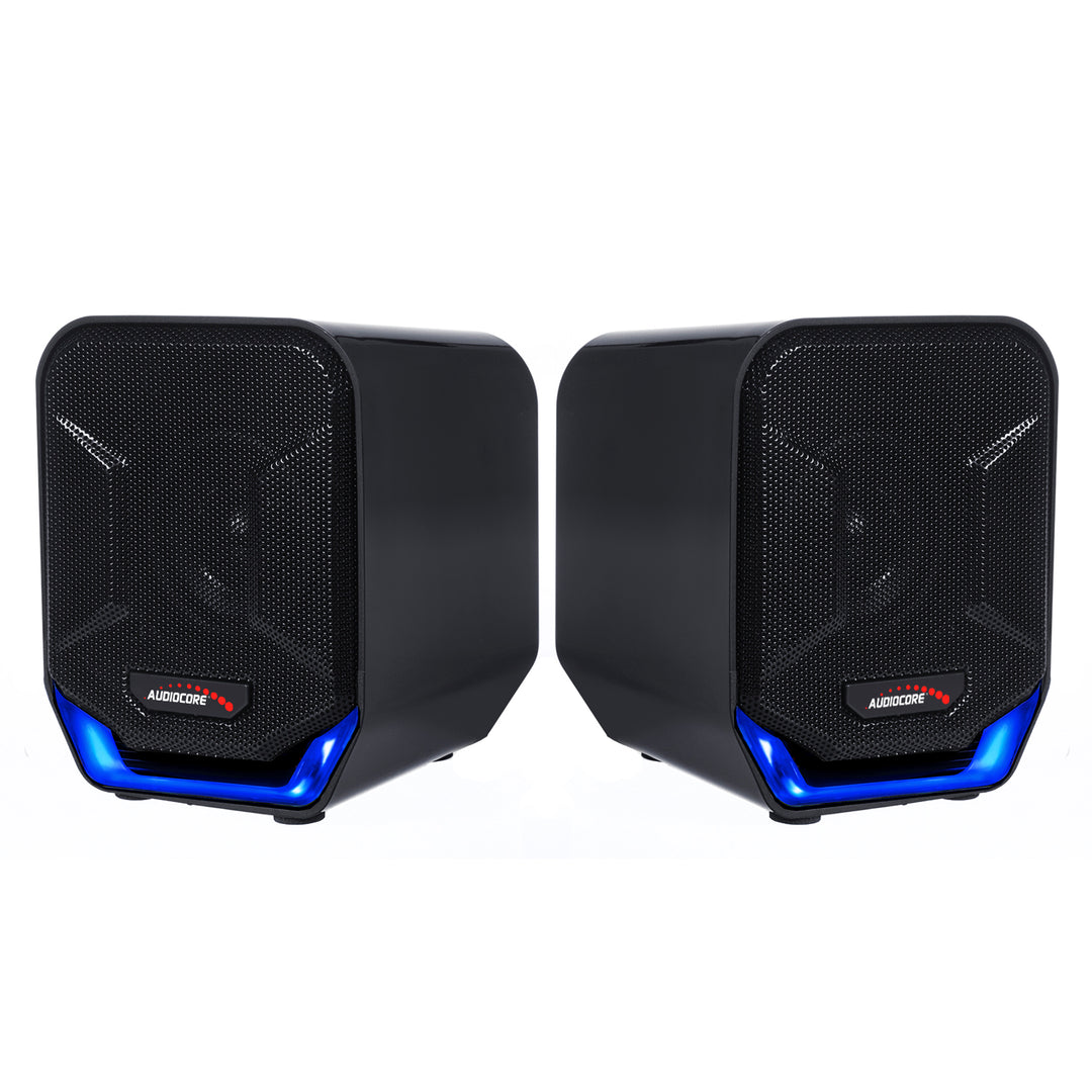 6W-os USB hangszórók kék és fekete Audiocore AC865 B