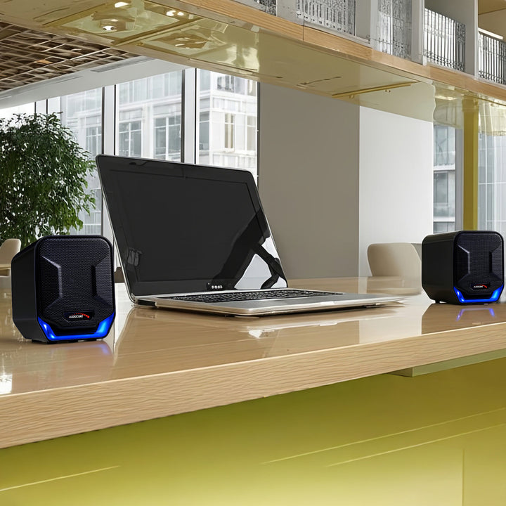 6W-os USB hangszórók kék és fekete Audiocore AC865 B