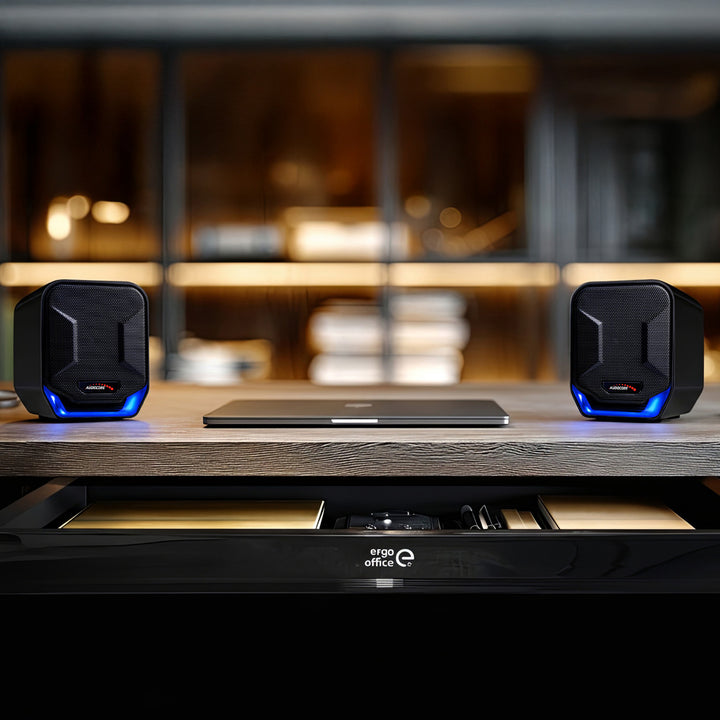 6W-os USB hangszórók kék és fekete Audiocore AC865 B