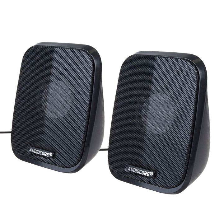 Számítógépes hangszórók 6W USB minijack Fekete Audiocore AC835 LED