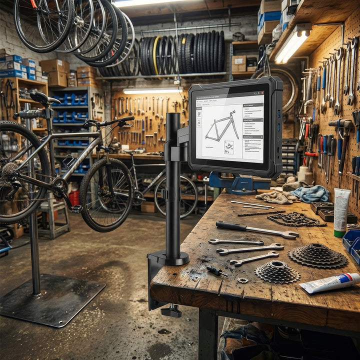 Maclean MC-775 monitor állvány gázrugóval, 17 "-32" dupla kar 8 kg