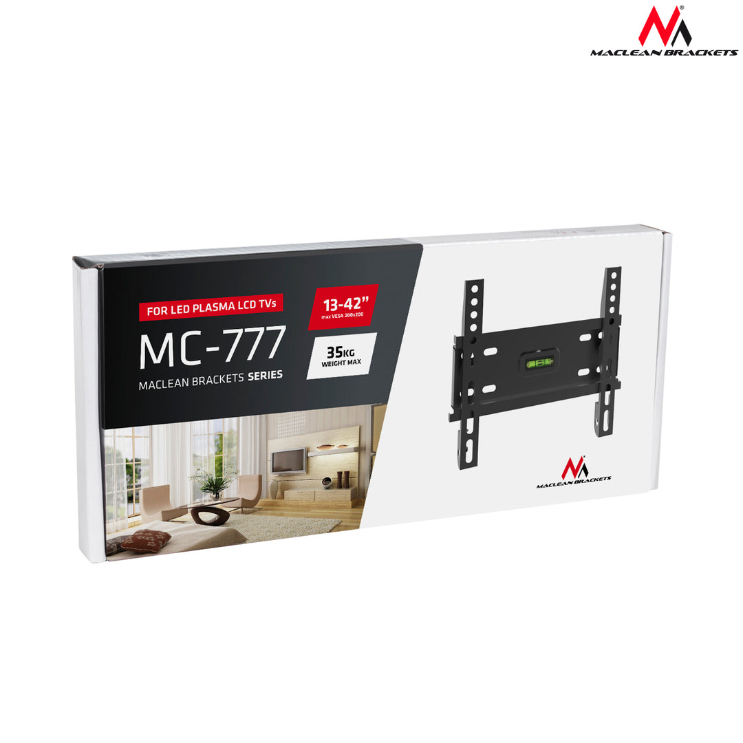 TV tartó 13 &#39;&#39; - 42 &#39;&#39; Maclean MC-777 fekete 35 kg VESA 200x200