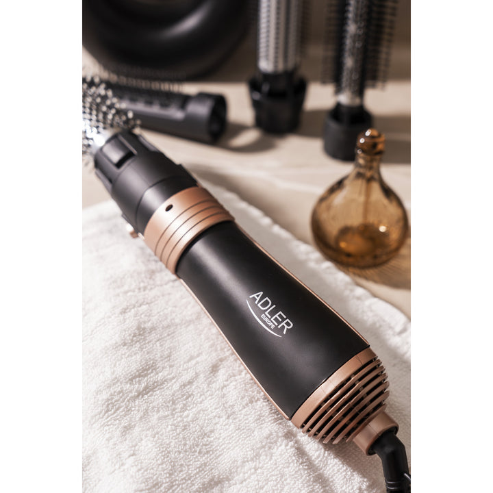 Adler hajsütővas, multifunkciós, 6 tartozék, 2 hőmérséklet-beállítás, 1000W, AD 2022
